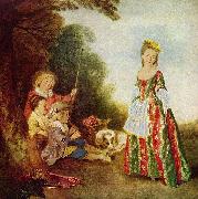 Jean antoine Watteau Der Tanz oil painting artist